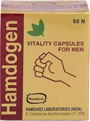 Hamdard HAMDOGEN Vitality 50 Capsules for Men’s Wellness Herbal Unani Free Ship