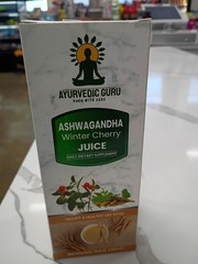 Ayurvedic Guru Ashwagandha Winter Cherry Liquid Daily Supplement 16 fl oz