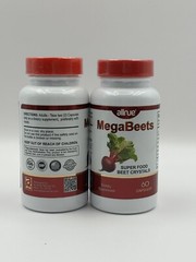 Mega Beets Superfood 60 Capsulas Energy Beetroot Bones Antioxidant Stamina Pills