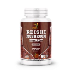 Pure Reishi Mushroom Extract 20:1 Organic Strong Capsules (Ganoderma Lucidum)