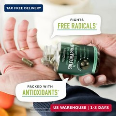 50MG Sulforaphane Supplement from Broccoli Sprouts | NRF2 Activation, Cellular H