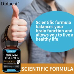 Nootropic Brain Health Supplement, Memory and Focus Support, Bacopa Extract