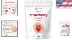 Organic Strawberry Powder, 1Lb – Nutrient Dense for Drinks & Recipes