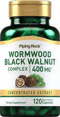 Black Wormwood Walnut Complex | 400mg | 120 Capsules | Non-GMO | by Piping Rock