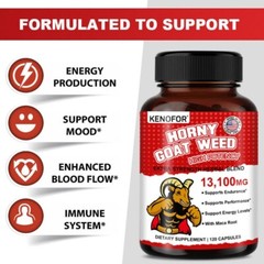 Horny Goat Weed Complex | 13,100 mg | 120 Capsules | Vegetarian | by KENOFOR