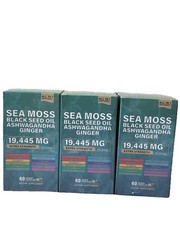 Sea Moss 7000mg Black Seed Oil 4000mg Ashwagandha 2000mg Turmeric 2000mg Bladder