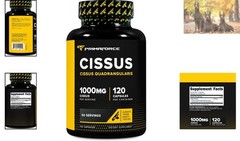 Clean Cissus Quadrangularis Extract 120 Capsules – Boost Joint Health & Energy