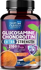Glucosamine Chondroitin MSM Triple Strength Turmeric Joint Support 2100mg