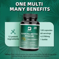 Prostate Health Supplements for Men – Support Complex Formula with Saw Palmetto