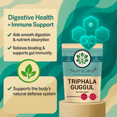 ”Triphala+Guggul” Caps 5500mg-Weight Control & Cholesterol-100%Natural-180Caps