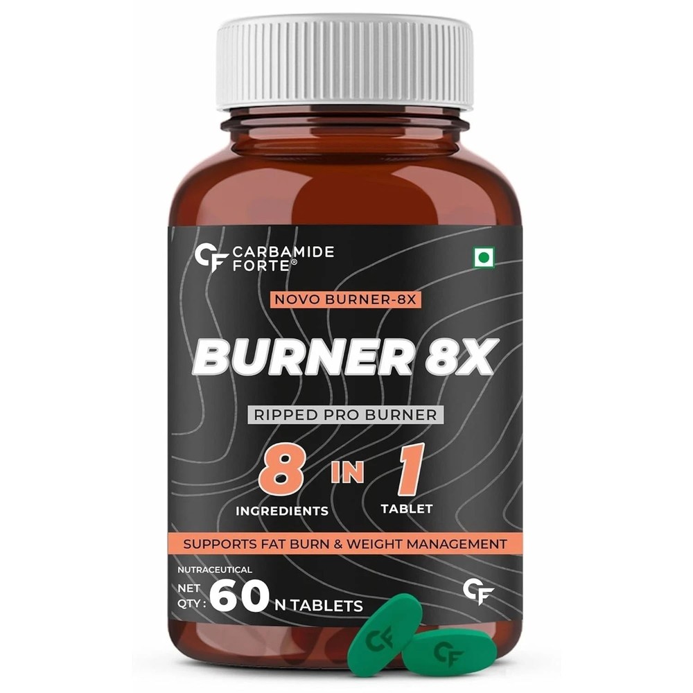 Carbamide Forte Burner 8X Pro Burner Ripped Tablet, 60 Tablets