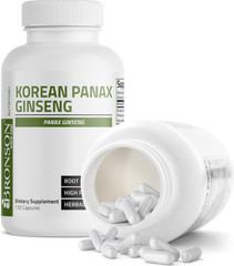 Korean Red Panax Ginseng 100mg – 120 Vegan Capsules – High Strength