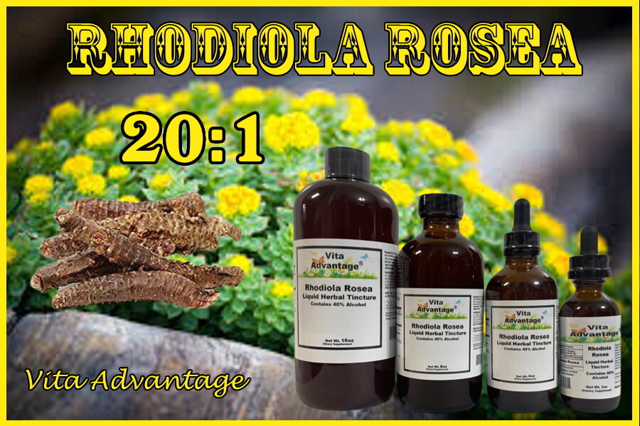 Rhodiola Rosea Tincture, Golden Root Extract, Energy, Fatigue, Adaptogen