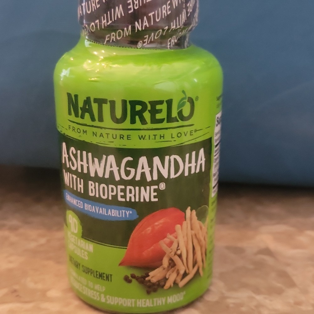 NATURELO Ashwagandha 1200mg with BioPerine 90 Vegan Capsules Stress Support