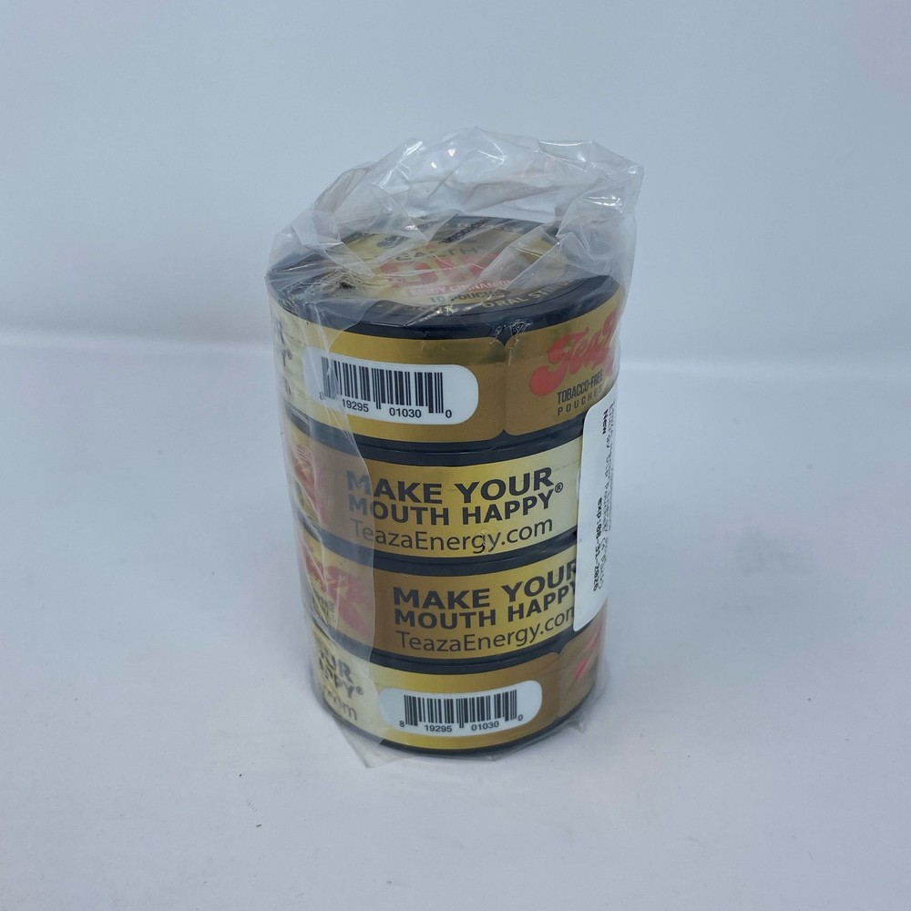 TeaZa Spicy Cinnamon Healthy Dip Herbal Energy Pouches – 10-Pouch Cans