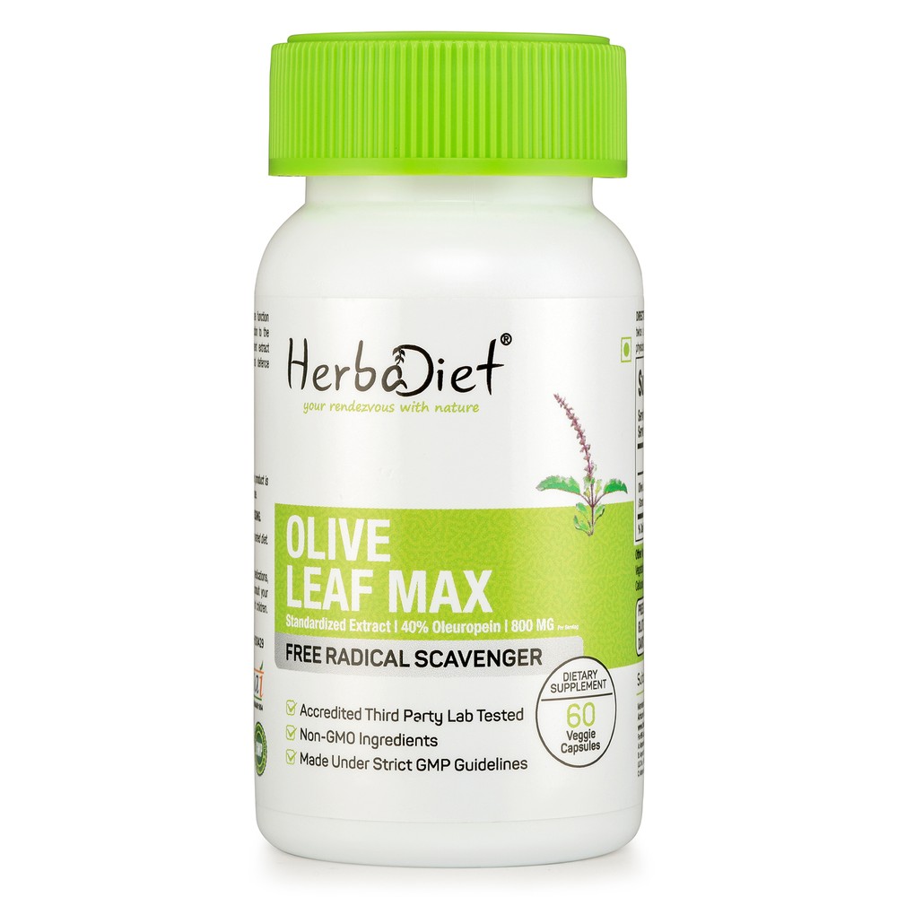 Olive Leaf Extract Capsules HIGH STRENGTH 40% Oleuropein Immune Heart Support