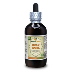 Holy Basil (Ocimum Tenuiflorum) Tincture, Organic Dried Leaf Liquid Extract