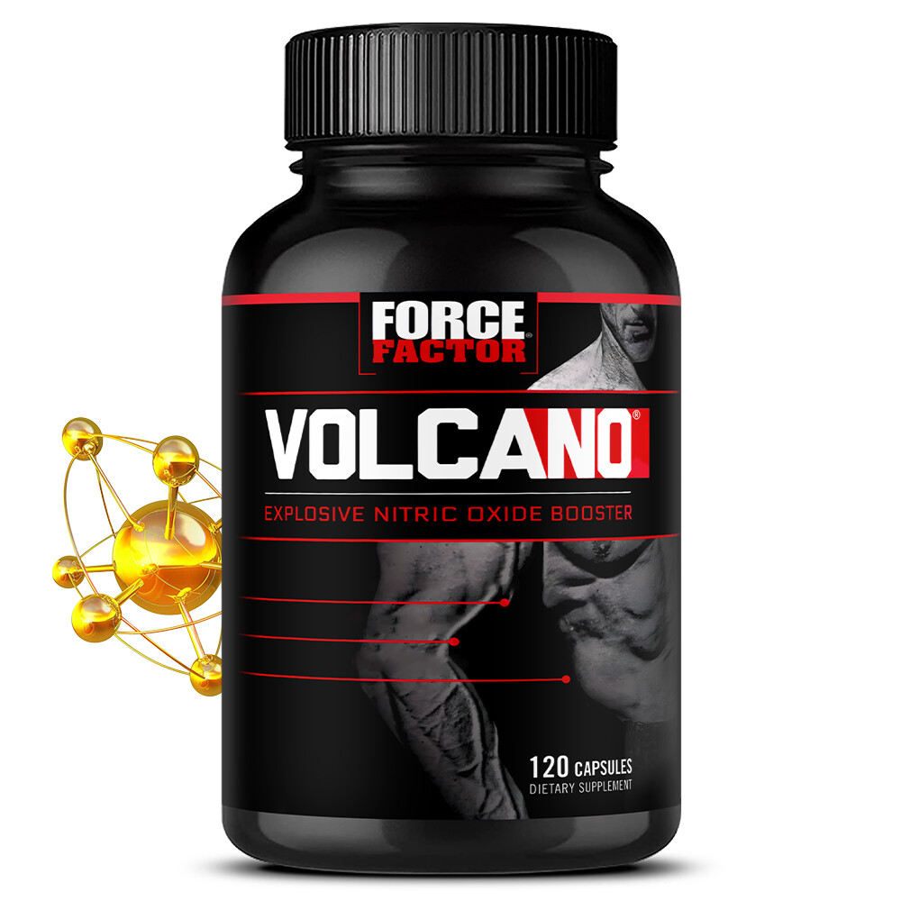 Force Factor Volcano – Explosive Nitric Oxide Booster 120 Capsules