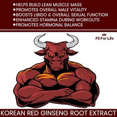 Korean Panax Ginseng Adult Supplement Energy 60 Pills Endurance Memory Sex Drive