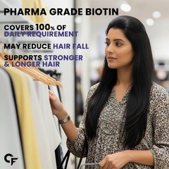 Carbamide Forte DHT Blocker with Biotin Tablets for Hair growth Scalp & Skin Hea