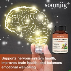 Ashwagandha for Stress | Calming KSM-66 Extract | Vegan | 1300mg Capsules