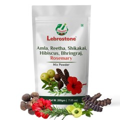 Lebrostone Amla, Reetha, Shikakai, Rosemary & Hibiscus Dry Shampoo Powder – 200g