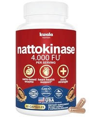 Nattokinase Supplement – 4,000 FU Per Serving – Vegan, Non-GMO, Gluten-Free –