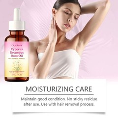 Natural Cyperus Rotundus Oil for Hair Removal, Reduction Serum for Face & Body