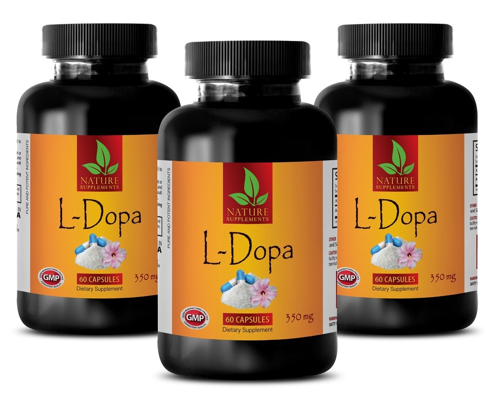 Brain Health – L-DOPA 99% Extract Powder 350mg – Memory Improvement – 3 Bottles