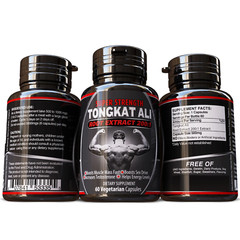 10x PACK Natural Tongkat Root Extract Male Muscle Mens Supplement LOT 10 Bottles