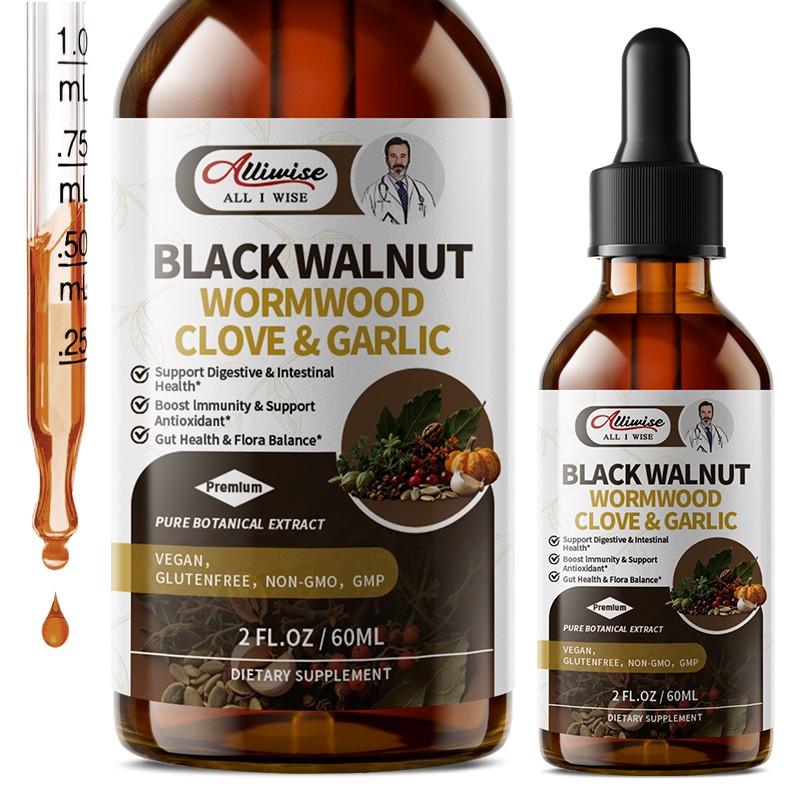 Parasite Cleanse Tincture/Extract-Wormwood, Black Walnut Hull, Clove 2oz