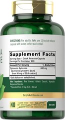 Gymnema Sylvestre Leaf Extract 600mg | 200 Capsules | by Carlyle