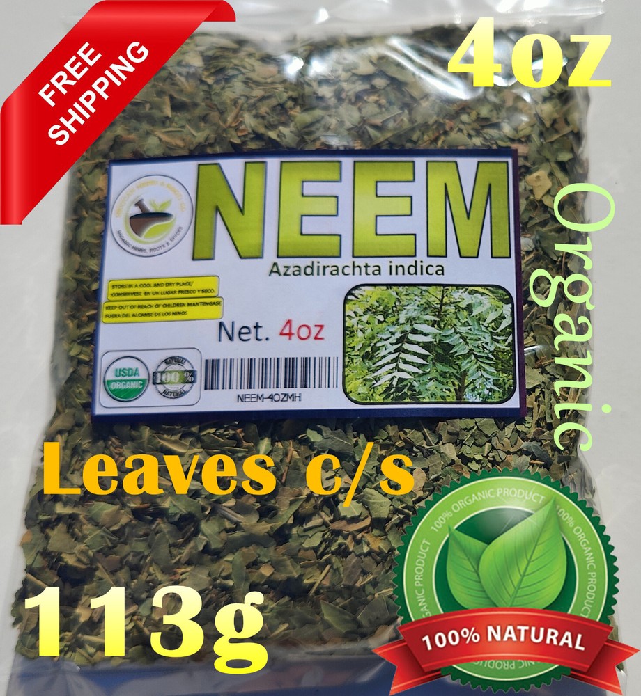 Neem Leaves, Hojas de neem, Neem herbs, Neem leaf, Azadirachta indica 4oz, Nim !
