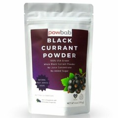 powbab Black Currant Powder – 100% USA Grown Whole Powder (Ribes Nigrum) (6 oz)