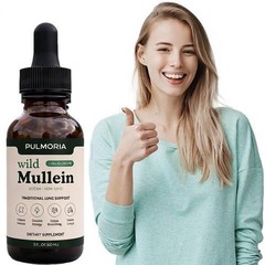 Pulmoria Wild Mullein Cleanse Drops 60ml Organic Herbal Extract suitable for Lun