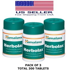 Herbolax Himalaya 100 Tablets USA Seller Free Shipping (Pack Of 3)