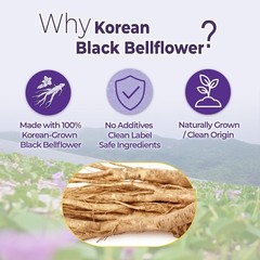 Korean Black Bellflower Extract Premium Root Juice for Lung & Throat Support
