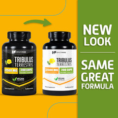 Tribulus Terrestris Extract 32,500Mg | 200 Veg Capsules | Maximum Strength | Non