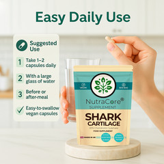 Shark Cartilage Capsule, 600mg-(20% Chondroitin)-Anti-Inflammatory&Joint-180Caps