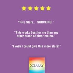 Solaray Bitter Melon Fruit Extract 500mg 5% Bitter Principles | 60 VegCaps