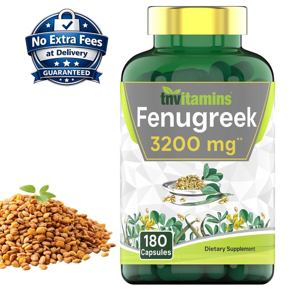 Fenugreek Seed Extract 3200mg 180 Capsules | 6 Month Supply