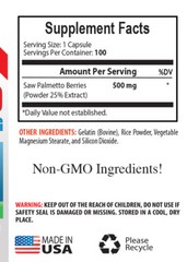 saw palmetto supplement – Saw Palmetto Berry 500mg – testosterone pills 1 Bottle