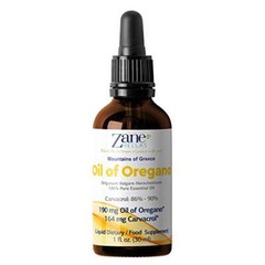 Zane Hellas 190 mg Oregano Oil-164 mg Carvacrol per Serving-4 Drops Daily. 10…