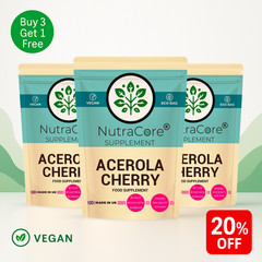 Acerola Cherry Capsules 6000mg ( 45% Vitamin C)-Immunity & Liver Support-90Caps