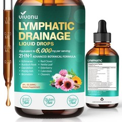 21-in-1 Lymphatic Drainage Drops for Liposomal, 6000mg Immune & Lymph System …