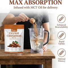 Living Root Ceylon Cinnamon Powder – Livingroot with MCT Oil, Highly Bioavailabl
