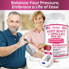 Beet Root Capsules Nitric Oxide for Heart Health, Improve Performance