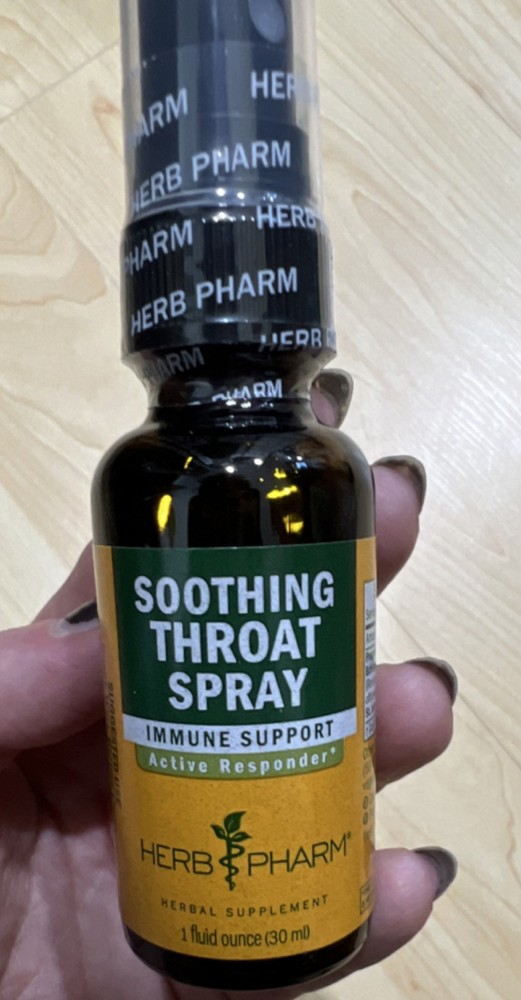 Herb Pharm Soothing Throat Health Immune Support Organic Gluten-Free 1 fl oz