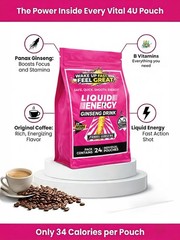VITAL 4U Liquid Energy Shot Coffee Flavor, 24 Count | ReadytoDrink Caffeine P…