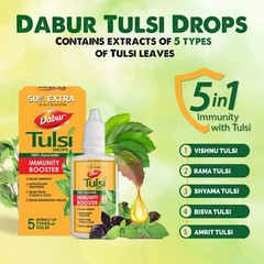 Dabur Tulsi Ark Drops (Holy Basil) Immunity Boost, Stress Control 30 ml